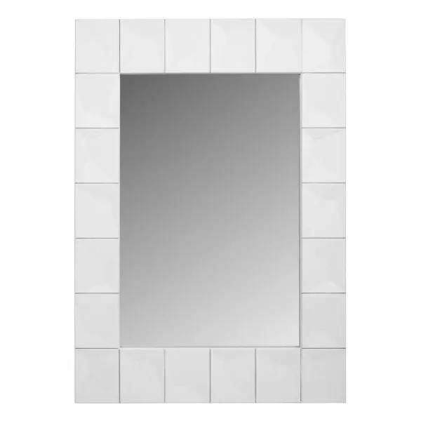 Sieninis veidrodis Alexandra House Living Balta 4 x 119 x 84 cm Stačiakampis