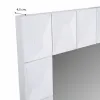Sieninis veidrodis Alexandra House Living Balta 4 x 119 x 84 cm Stačiakampis