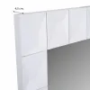 Wall mirror Alexandra House Living White 4 x 119 x 84 cm Rectangular