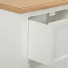 Lipasto Alexandra House Living Valkoinen Luonnollinen Paolownia wood Puu MDF 35 x 110 x 72 cm