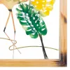Seinäkoriste Alexandra House Living Monivärinen Metalli Vaaleanpunainen flamingo 4 x 87 x 87 cm