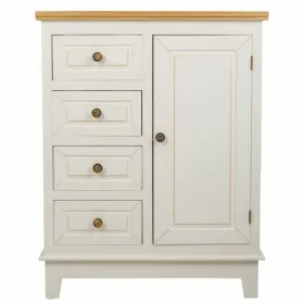 Sideboard Alexandra House Living White Natural Pine MDF Wood 32 x 84 x 66 cm
