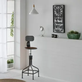 Seinäkello Alexandra House Living Musta Lasi Rauta Puu MDF 76 x 3 x 36 cm