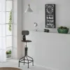 Seinäkello Alexandra House Living Musta Lasi Rauta Puu MDF 76 x 3 x 36 cm