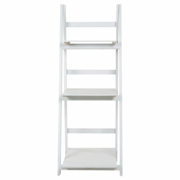Plaukti Alexandra House Living Balts Paulovnijas koks Koks MDF 38 x 115 x 41 cm Kāpne