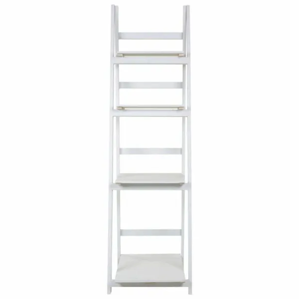 Plaukti Alexandra House Living Balts Paulovnijas koks Koks MDF 38 x 150 x 41 cm Kāpne