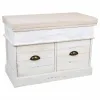 Säilytysarkku istuimella Alexandra House Living Valkoinen Paolownia wood Puu MDF 35 x 50 x 70 cm