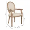 ēdamistabas krēsls Alexandra House Living Bēšs 46 x 96 x 55 cm