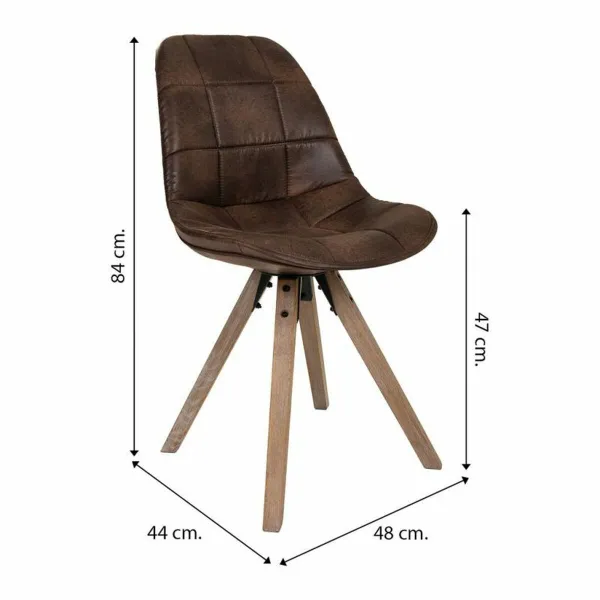 ēdamistabas krēsls Alexandra House Living Pelēks 44 x 84 x 48 cm