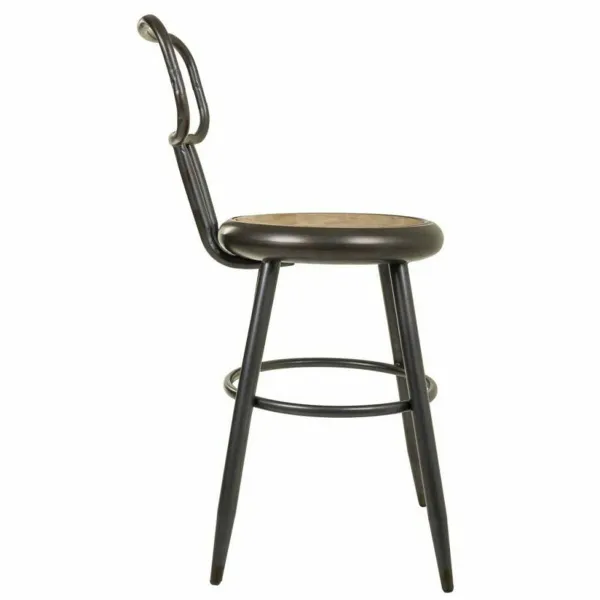 Taburetė Alexandra House Living Ruda Pilka Medžio Metalinis 54 x 92 x 42 cm
