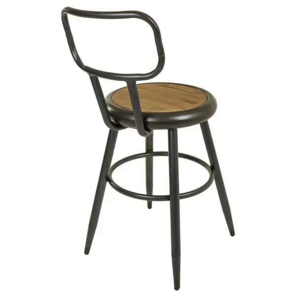 Taburetė Alexandra House Living Ruda Pilka Medžio Metalinis 54 x 92 x 42 cm