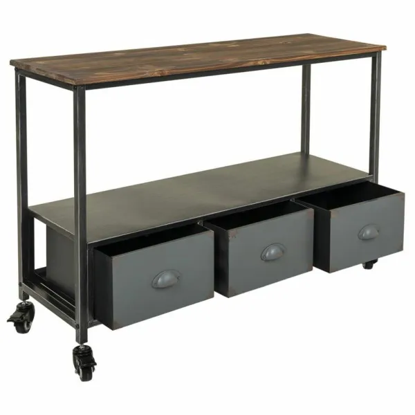 Hall Alexandra House Living Brown Grey 32 x 72 x 100 cm