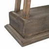 Bell Alexandra House Living Brown Copper Wood Rope Iron 16 x 72 x 48 cm