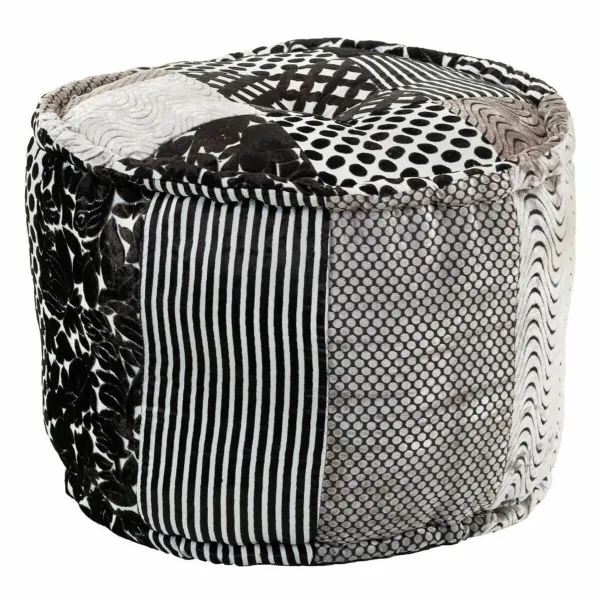 Fotelis Alexandra House Living Balta Juoda 50 x 40 x 50 cm
