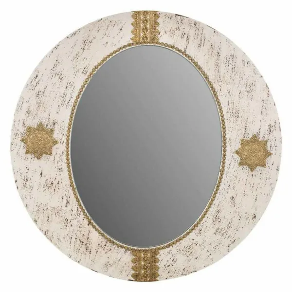 Настенное зеркало Alexandra House Living Позолоченный 1 x 80 x 80 cm круги