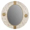 Wall mirror Alexandra House Living Golden 1 x 80 x 80 cm Circle