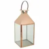 Фонарь Alexandra House Living Varš Stikls Nerūsējošais tērauds 28 x 66 x 29 cm
