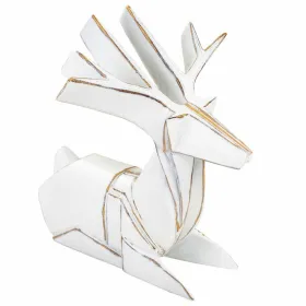 Декоративная фигура Alexandra House Living Белый Oленем 24 x 27 x 26 cm