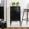 Naktsskapītis Alexandra House Living Melns 36 x 86 x 46 cm