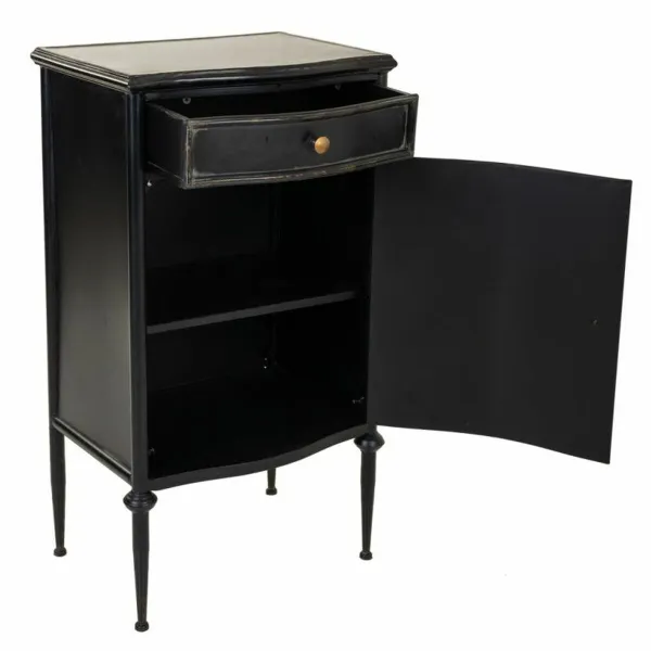 Naktsskapītis Alexandra House Living Melns 36 x 86 x 46 cm