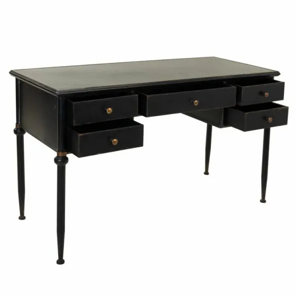 rakstāmgalds Alexandra House Living Melns Metāls 75 x 75 x 122 cm