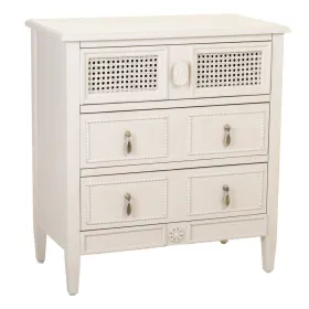 Lipasto Alexandra House Living Harmaa Pinkki Rottinki Kuusi Puu MDF 36 x 70 x 65 cm