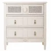 Lipasto Alexandra House Living Harmaa Pinkki Rottinki Kuusi Puu MDF 36 x 70 x 65 cm