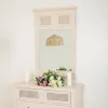 Wall mirror Alexandra House Living Grey Pink 90 x 4 x 60 cm Rectangular