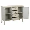 Bufete Alexandra House Living Pelēks Stikls Egles koksne 37 x 84 x 110 cm