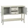 Indauja Alexandra House Living Pilka stiklas Eglės mediena 37 x 91 x 121 cm