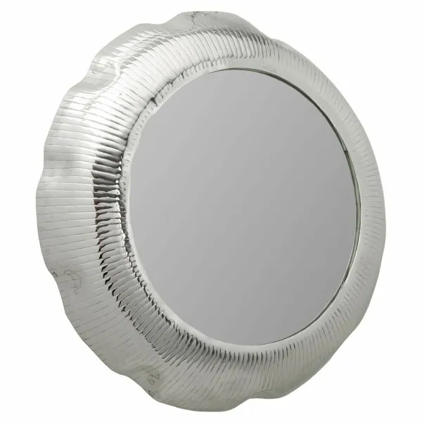 Wall mirror Alexandra House Living Silver 76 x 11 x 76 cm Circle