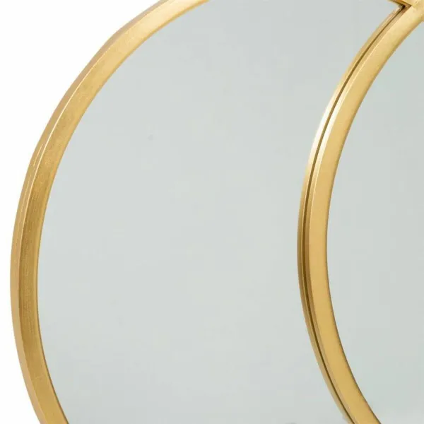 Wall mirror Alexandra House Living Golden 60 x 3 x 90 cm Geometric