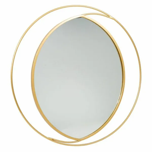 Wall mirror Alexandra House Living Golden 91 x 2 x 91 cm Circle