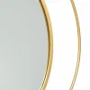 Sieninis veidrodis Alexandra House Living Auksinis 91 x 2 x 91 cm Apskritimai