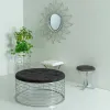 Taburetė Alexandra House Living Auksas Metalinis Kempinė Medžio MDF 91 x 47 x 91 cm