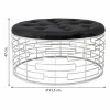 Taburete Alexandra House Living Zelts Metāls Sūklis Koks MDF 91 x 47 x 91 cm