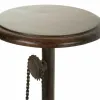 taburete Alexandra House Living Brūns Melns Metāls Koks MDF 40 x 73 x 40 cm Pedāļi