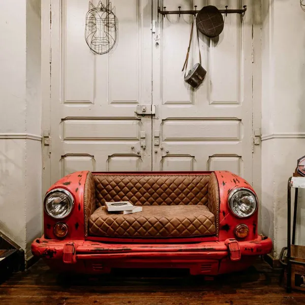 Dīvāns Alexandra House Living Brūns Sarkans Automobilis 68 x 68 x 157 cm