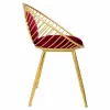Jakkara Alexandra House Living Punainen Kullattu 46 x 70 x 55 cm
