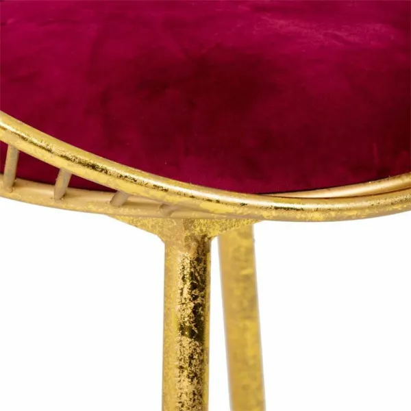 Bench Alexandra House Living Red Golden 46 x 70 x 55 cm