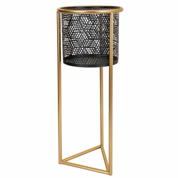 Kabantis šviestuvas Alexandra House Living Juoda Auksinis Metalinis 23 x 60 x 23 cm Su parama