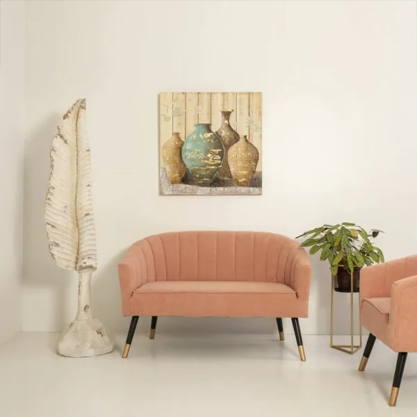 stādītājs Alexandra House Living Melns Bronza Metāls 23 x 60 x 23 cm Ar atbalstu
