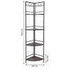 Kulmahylly Alexandra House Living Musta Kullattu Metalli Puu MDF 36 x 165 x 50 cm
