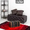 Taburetė Alexandra House Living PVC Medžio MDF 54 x 40 x 108 cm