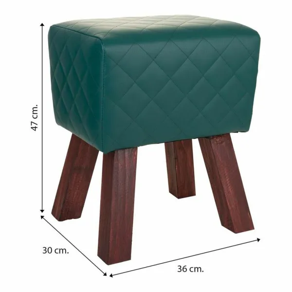 Taburetė Alexandra House Living PVC Medžio MDF 30 x 47 x 36 cm