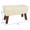 taburete Alexandra House Living PVC Koks MDF 30 x 47 x 72 cm