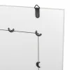 Sienas spogulis Alexandra House Living Balts Stikls Koks MDF 2 x 90 x 70 cm