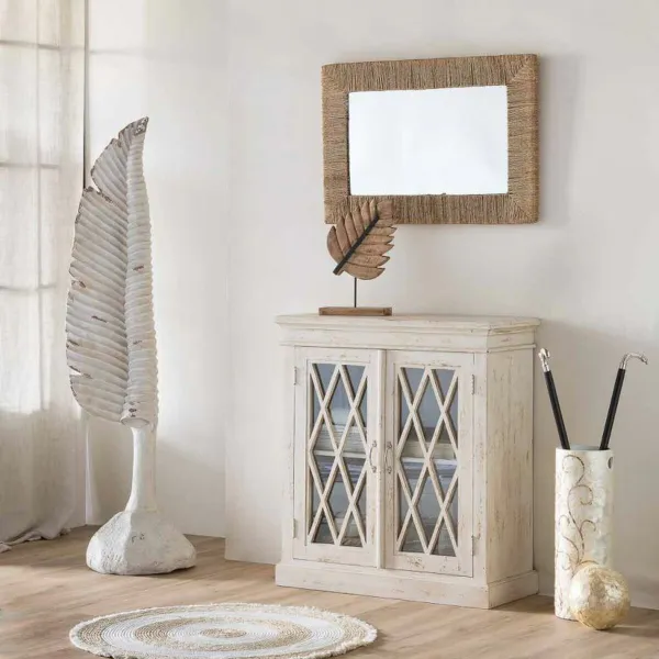 Dekoratīvās figūriņas Alexandra House Living Balts Lapa 38 x 180 x 38 cm