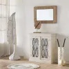 Dekoratīvās figūriņas Alexandra House Living Balts Lapa 38 x 180 x 38 cm