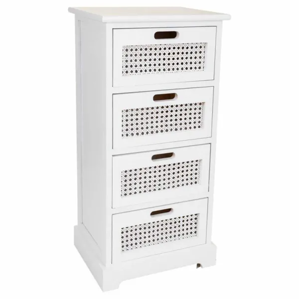 Kumode Alexandra House Living Balts Nūja Paulovnijas koks Koks MDF 29 x 75 x 35 cm